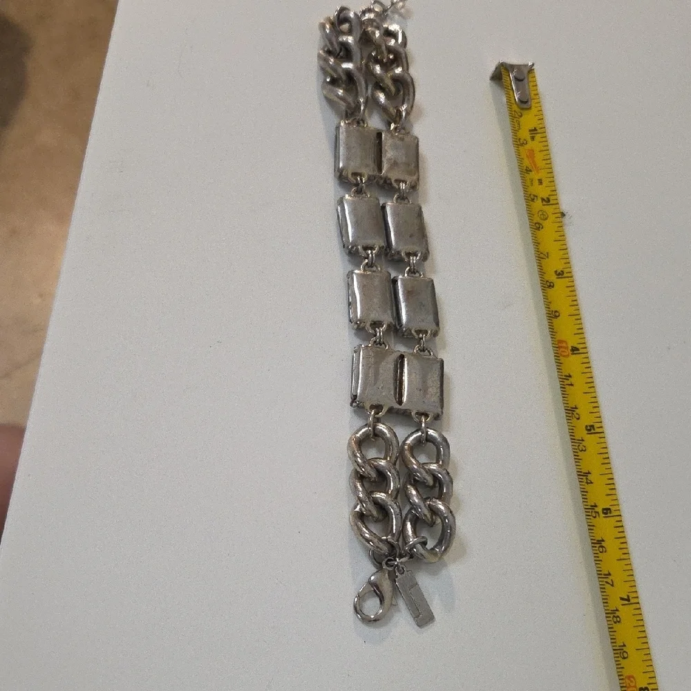 The Limited Silver Chain Bracelet with Dark Accents